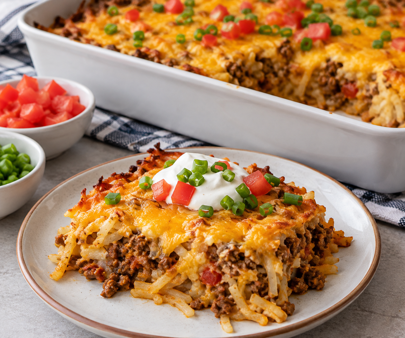 Hash Brown Taco Casserole