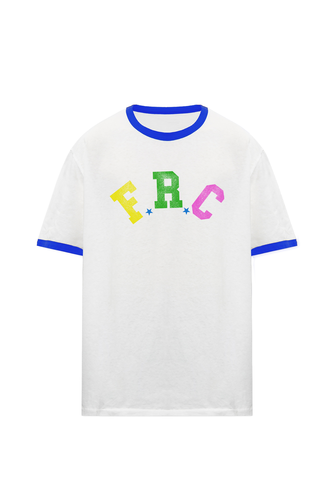 frc ringer t-shirt bundle (white/multi/blue)