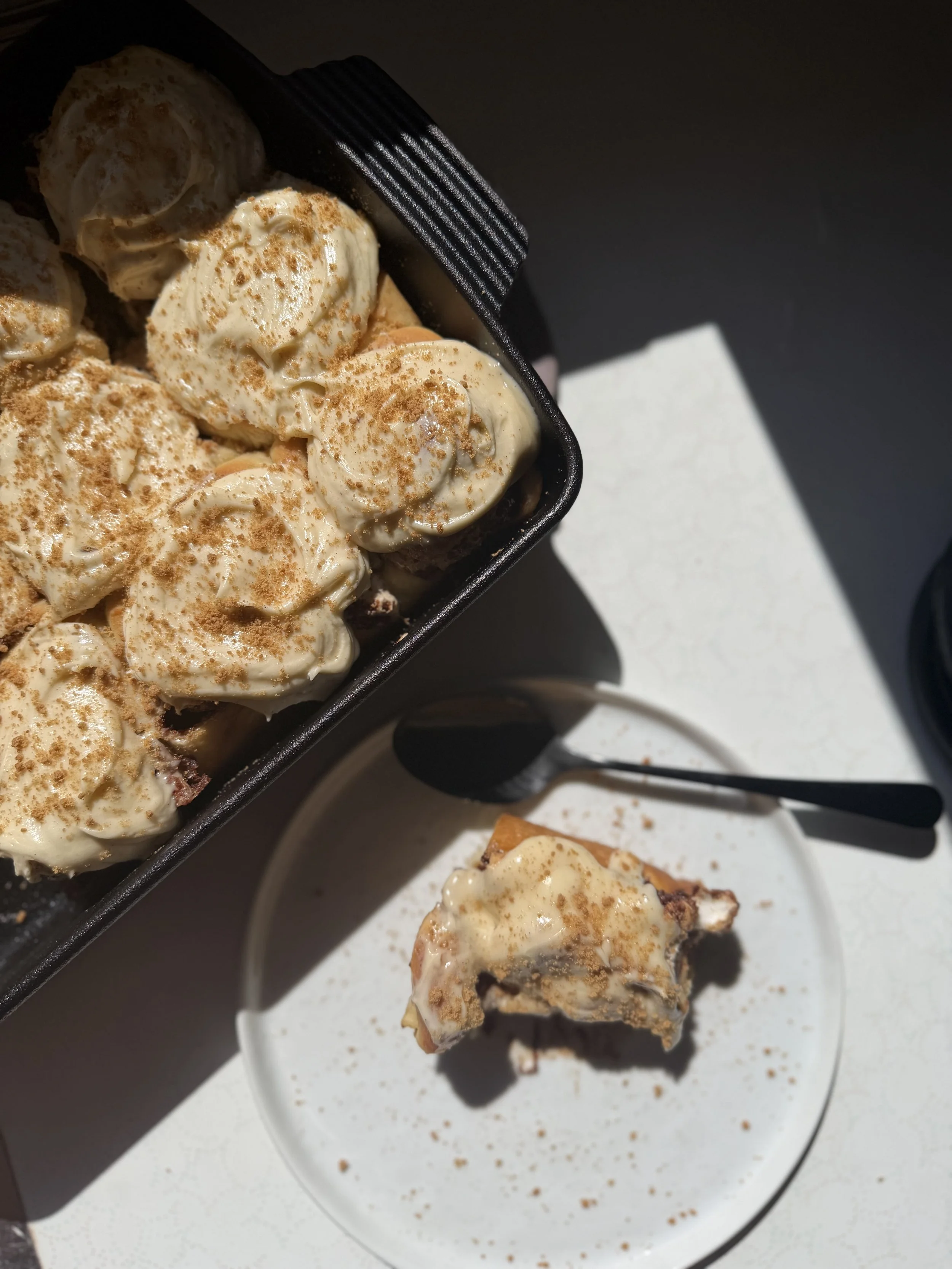 sourdough S’mores cinnamon rolls