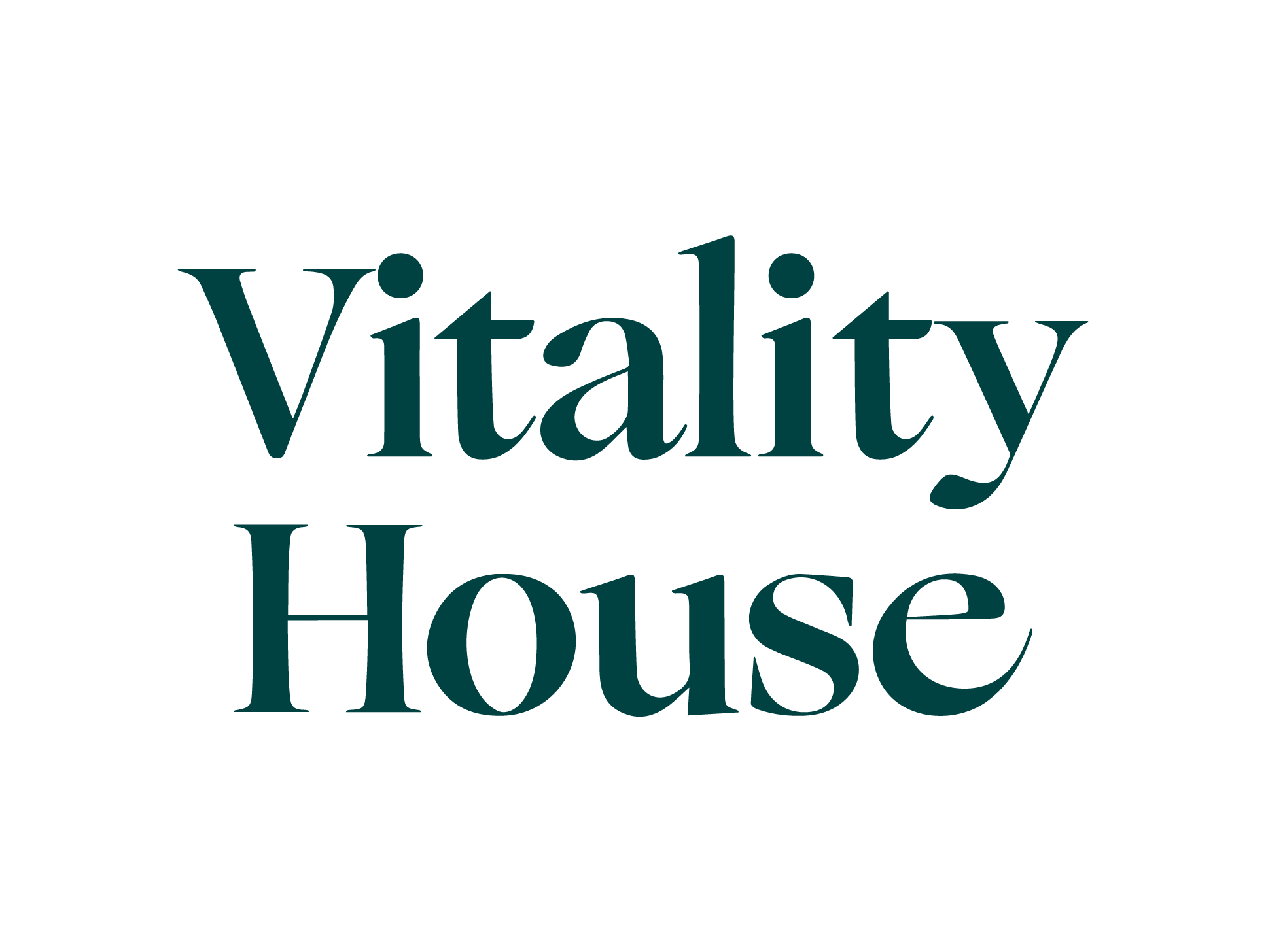 Text on black background reading 'vitality House'.