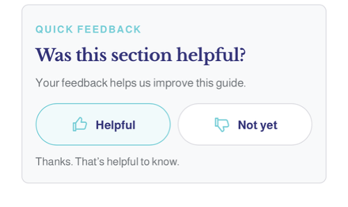 Patient usefulness feedback within a Loupa patient pathway
