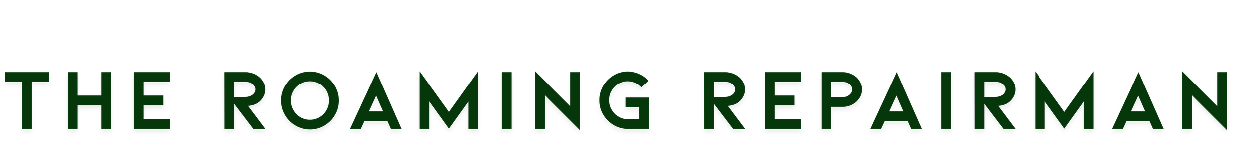 The Roaming Repairman logo with green text on a black background.