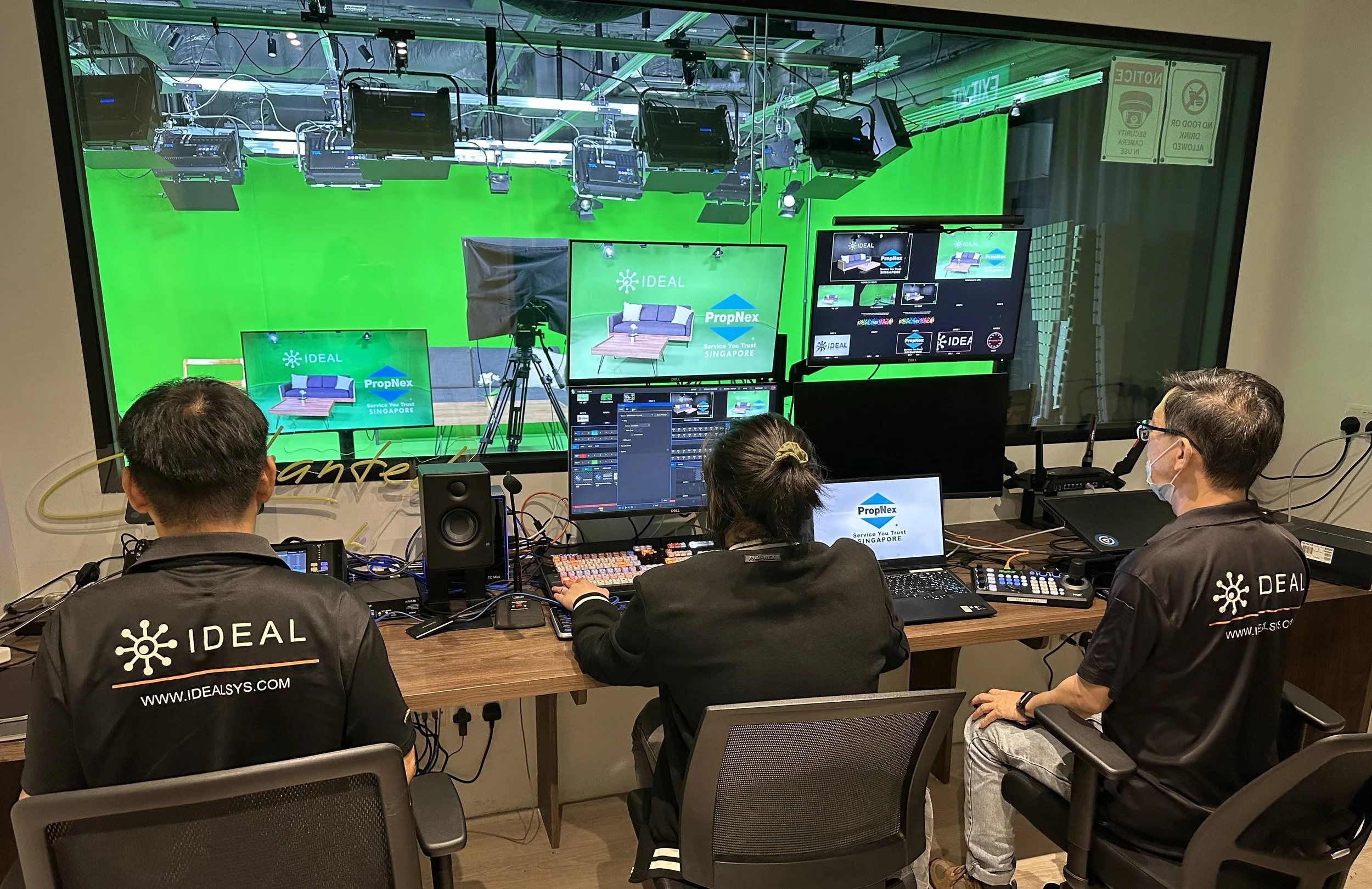 Ideal Systems Deliver New 4K NDI Studio for Leading Singapore Realty Company PropNex.