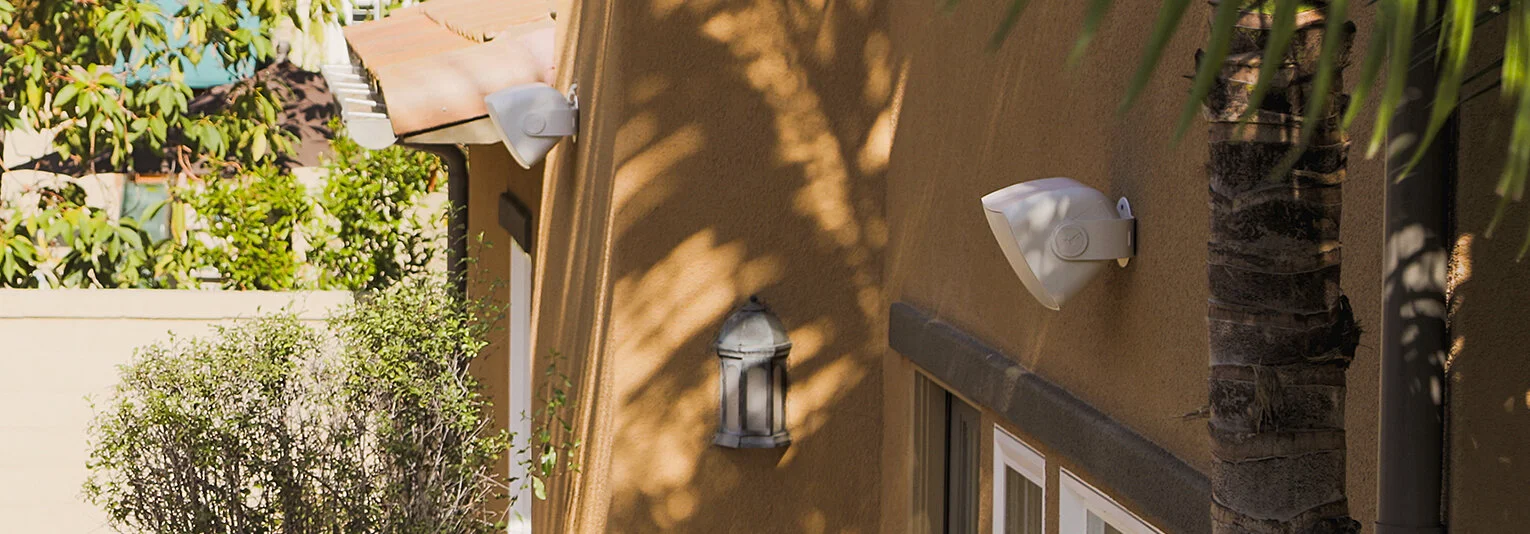Mariner speakers; perfect for courtyards and patios. Extreme in-wall and in-ceiling speakers; perfect for outdoor rooms, under eaves and demanding marine applications.