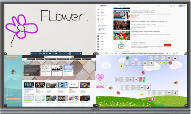 interactive screen for school