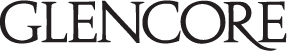The word 'GLENCORE' in black capital letters on a plain white background.