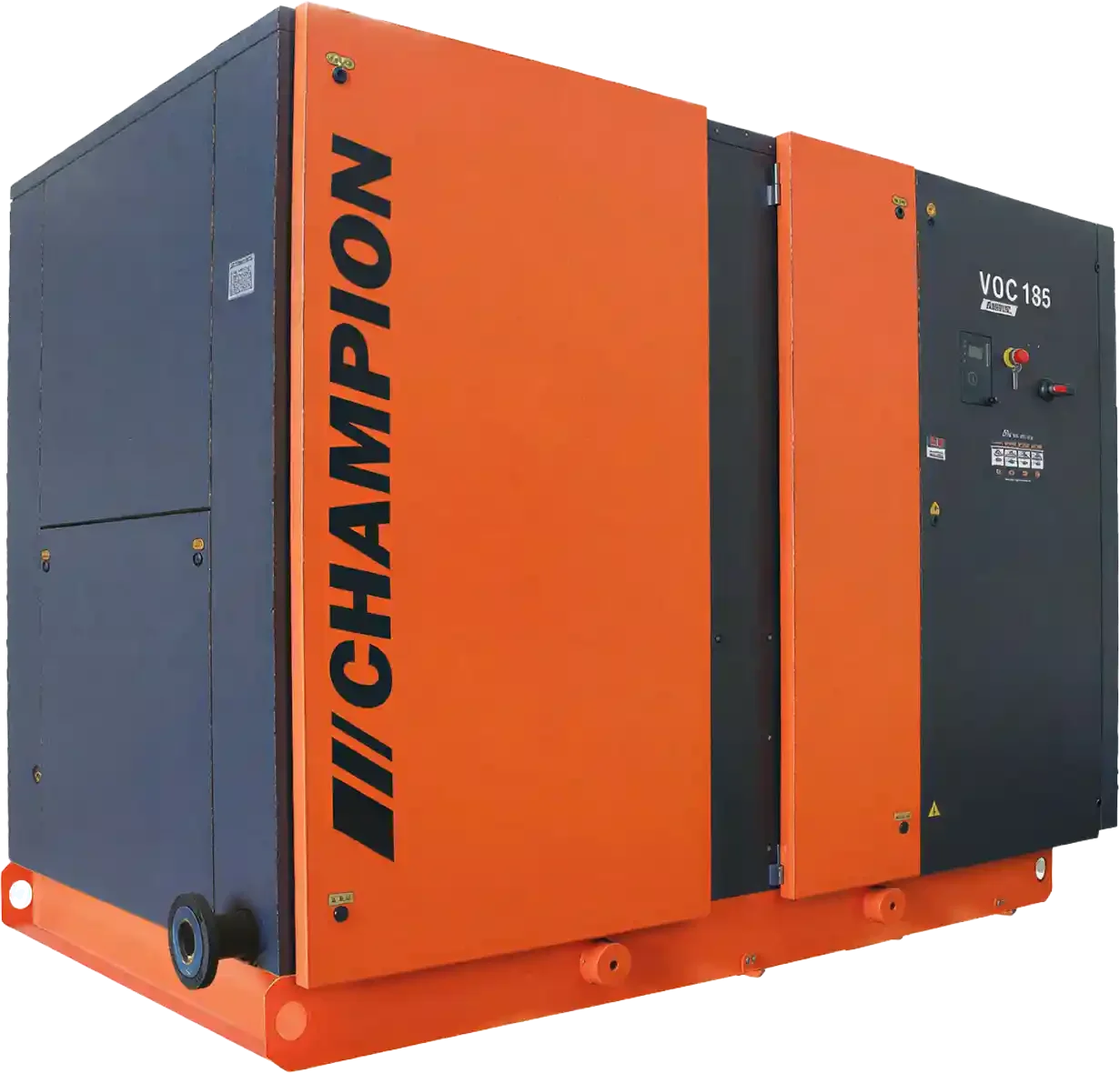 Industrial air compressor unit paired with Desiccant Air Dryer Hire systems for dry air supply.