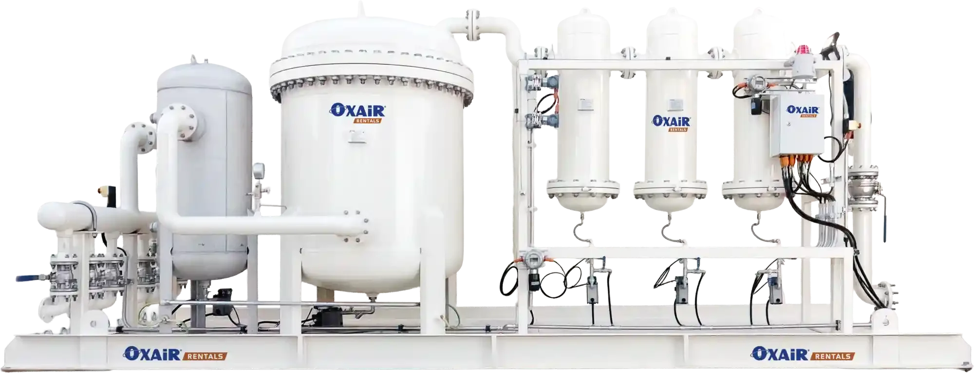Gas Generation Equipment Hire Mining skid setup for Nitrogen for Coal Mining and gas processing.