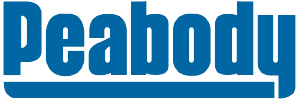 Peabody logo in blue text