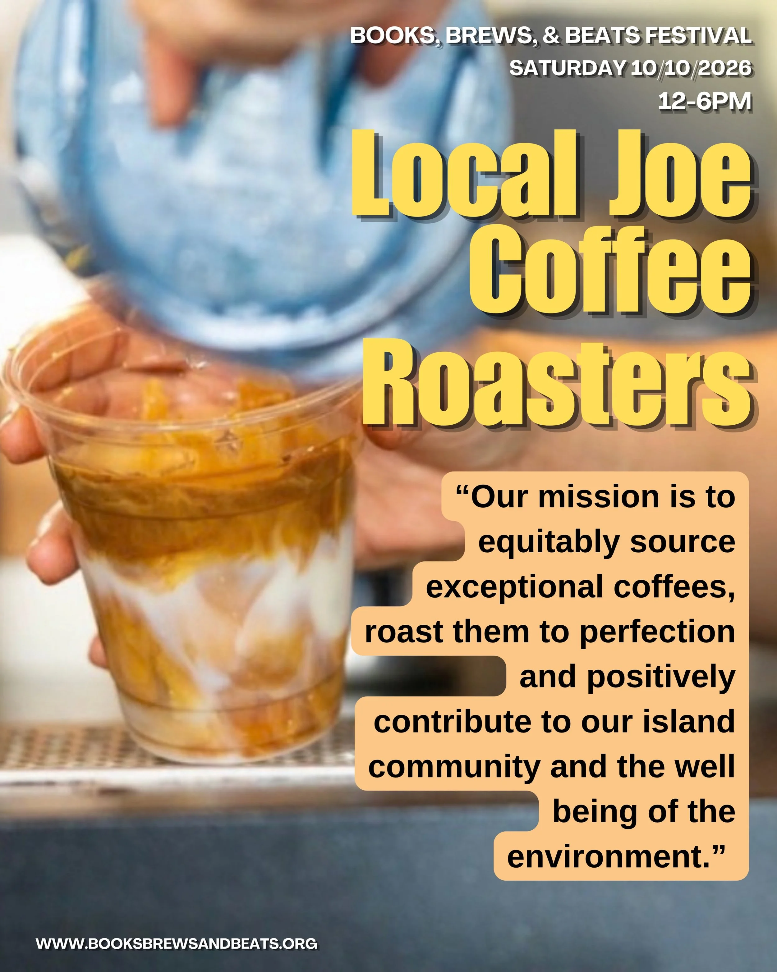 Let&rsquo;s share a cuppa Joe moment tomorrow with @localjoehi at @books_brews_beats ! 🫶🏽 

#communityevent #hawaii #localbusiness