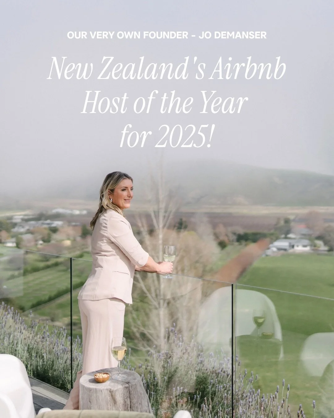 Exciting achievements are always something to be celebrated and that&rsquo;s what we are doing!

Last year Jo was awarded New Zealand&rsquo;s Air BnB host of the year for 2025 🎉

This is such a special and honourable award and is a true testament to