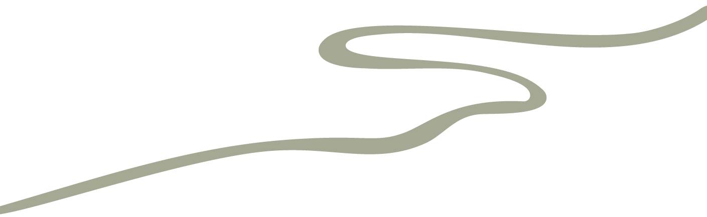 A simple, abstract line drawing of a winding path or road, curving across the image from left to right.