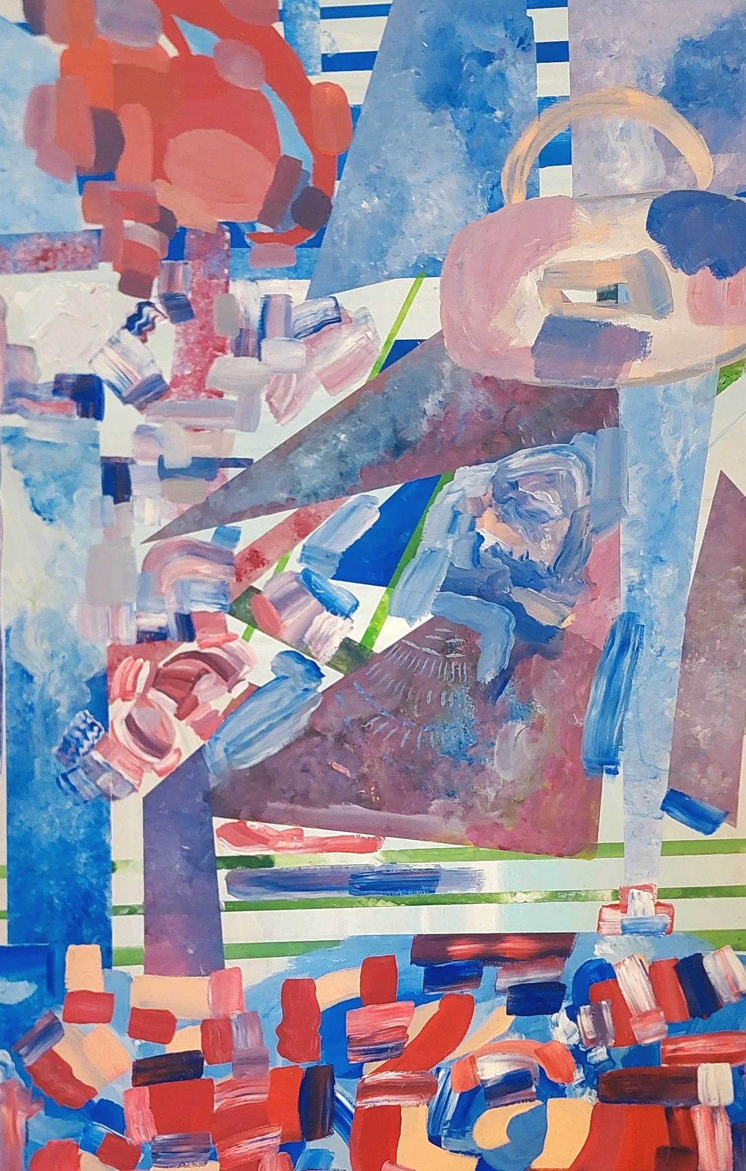work site Painting-Acrylic paint on wood 2026
