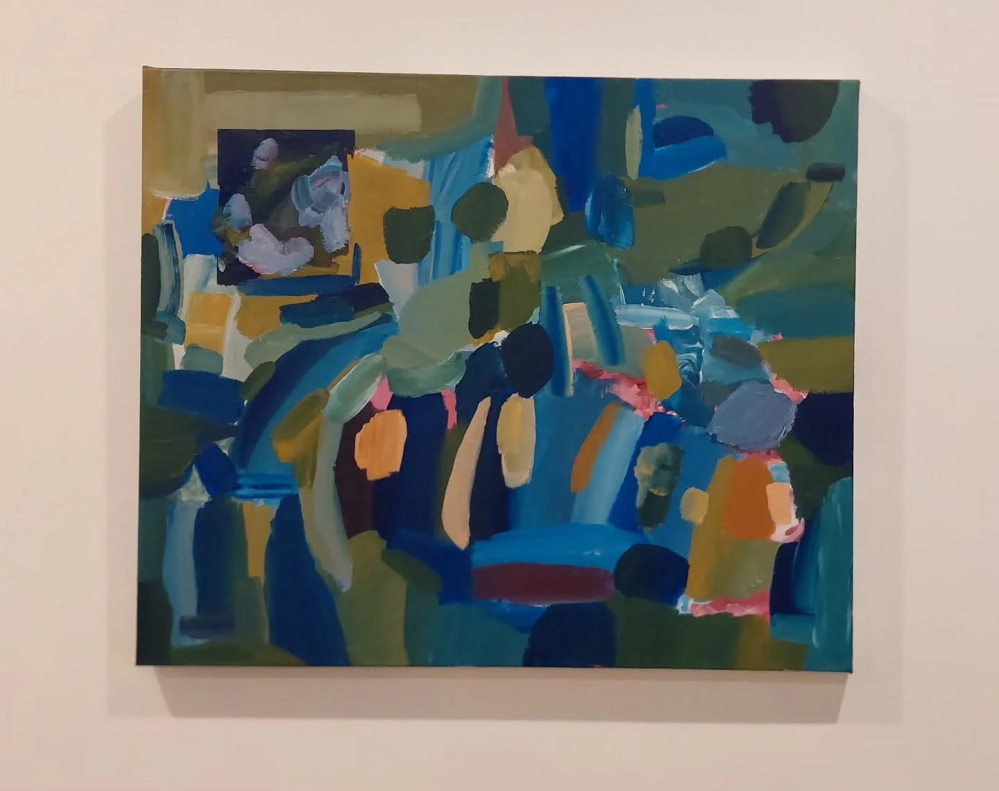 Painting Inspired by the colours and textures of mordialloc Creek #melbourne #mordialloc #art #painting  not to sure about the red, but i think I like it