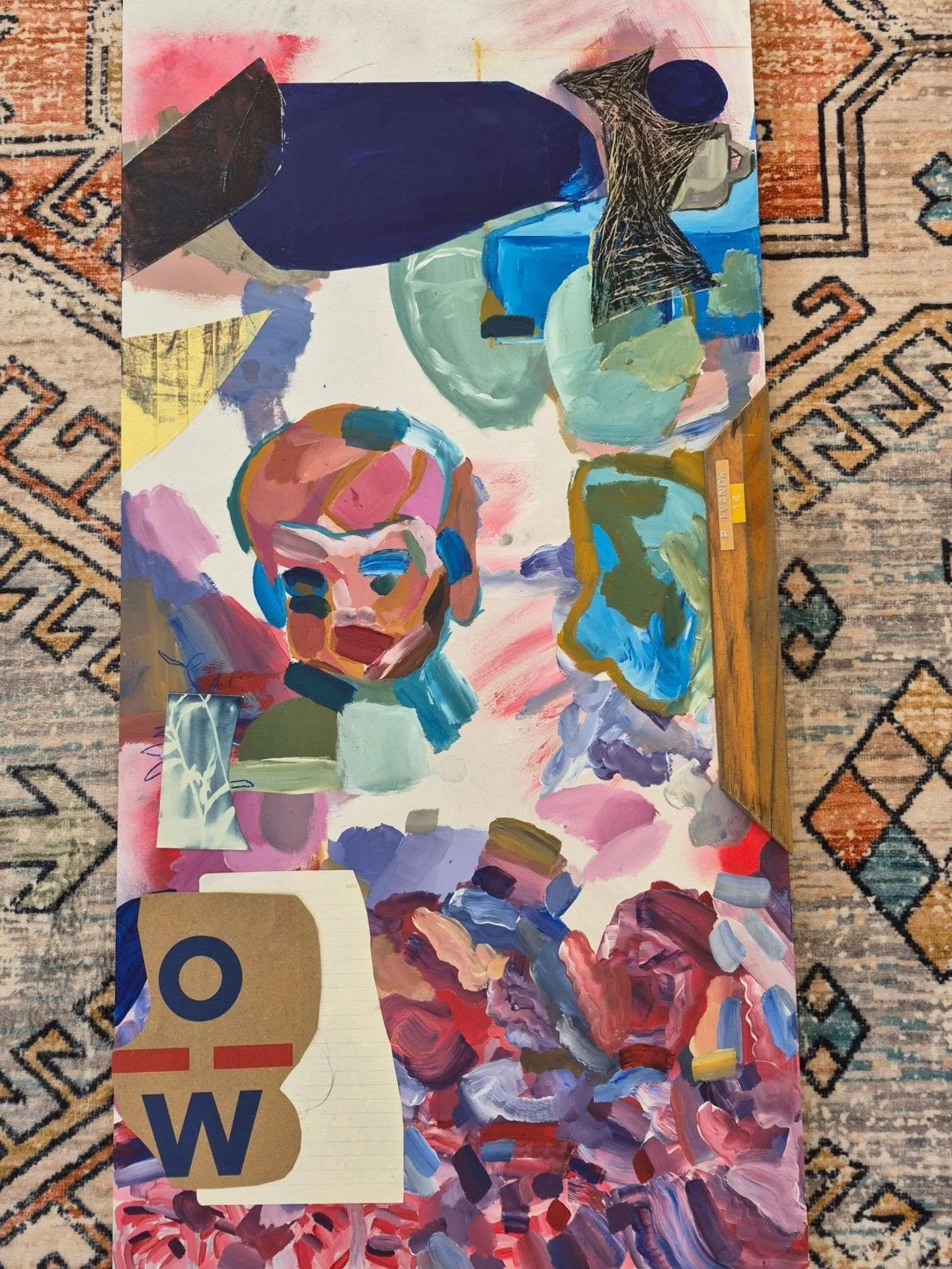 Acrylic,charcole and recycled paper and wood on woodboard #artofinstagram #paintingart #collageart 
#artforsale
