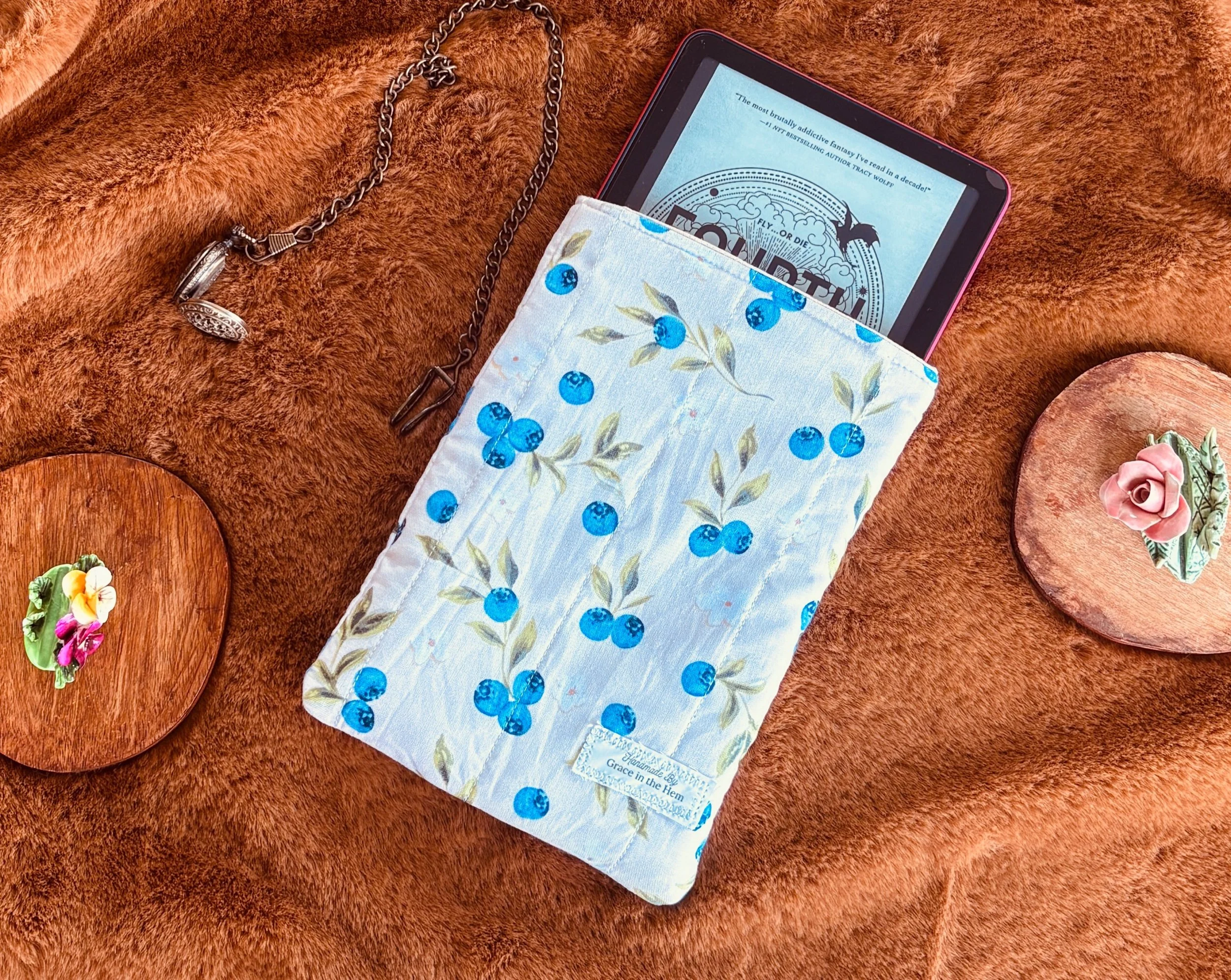 Blue Berry Kindle Sleeve