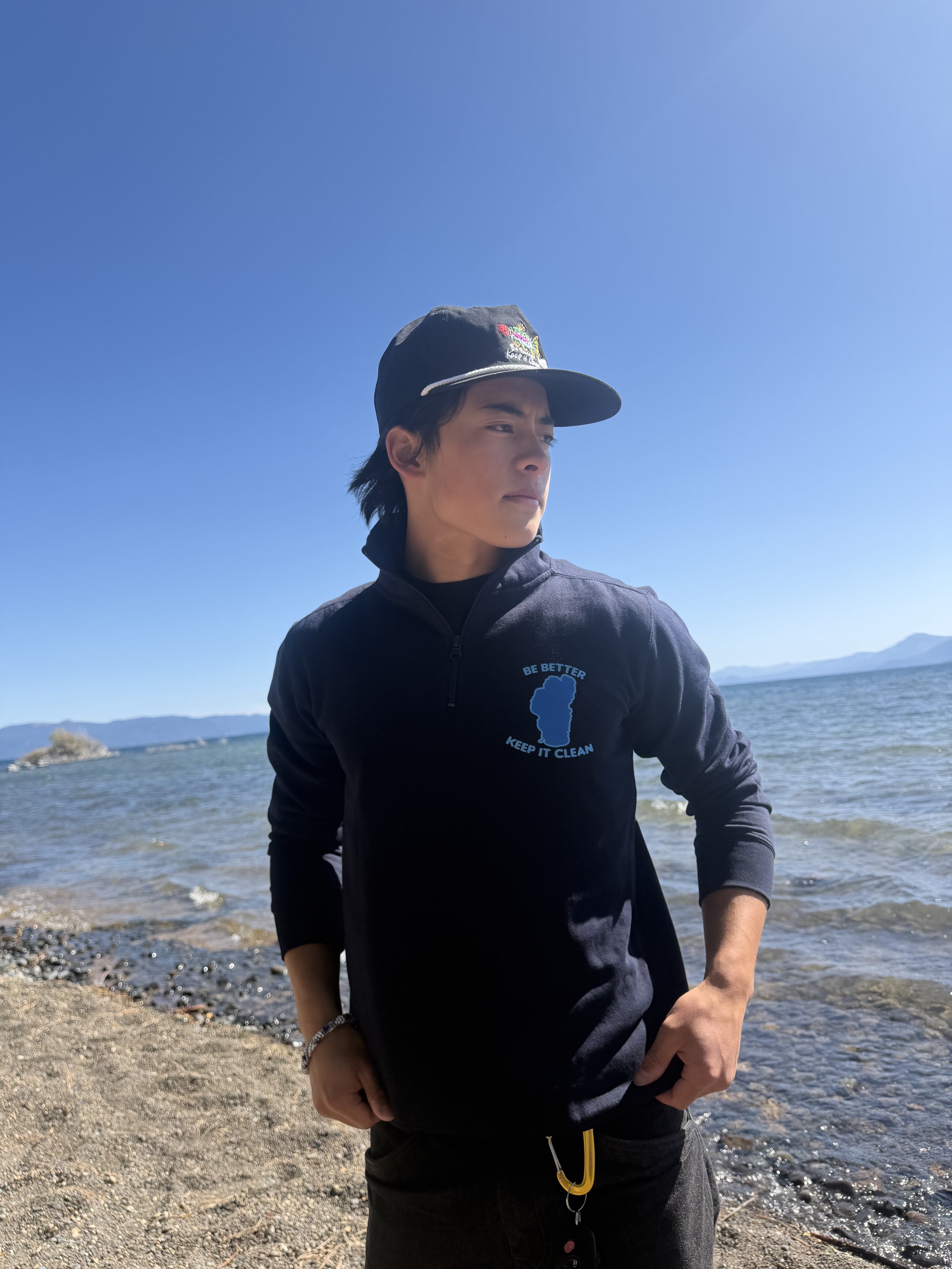 Quarter Zip - Navy - Lake Tahoe