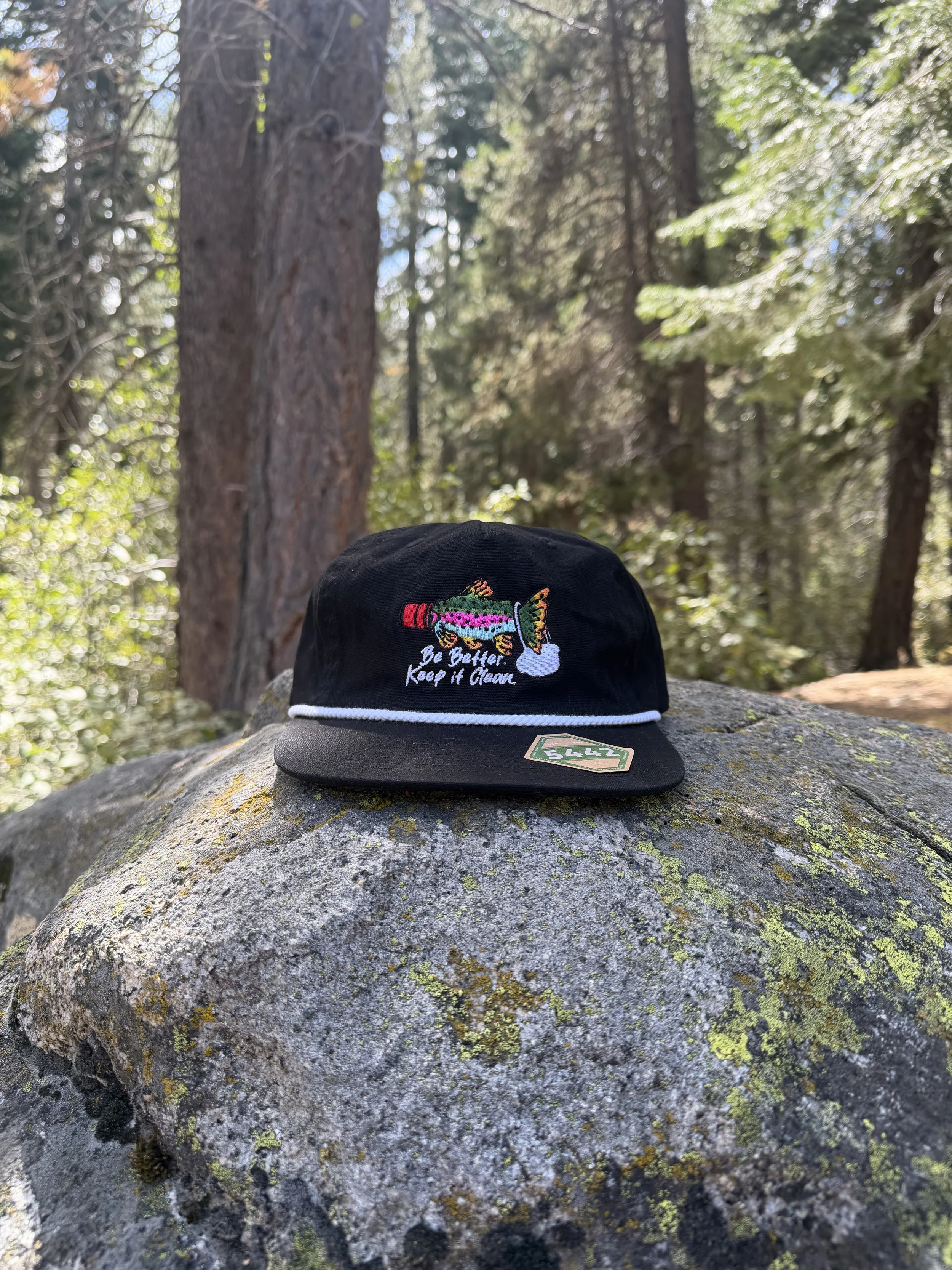 Rope Hat - Black - Trout