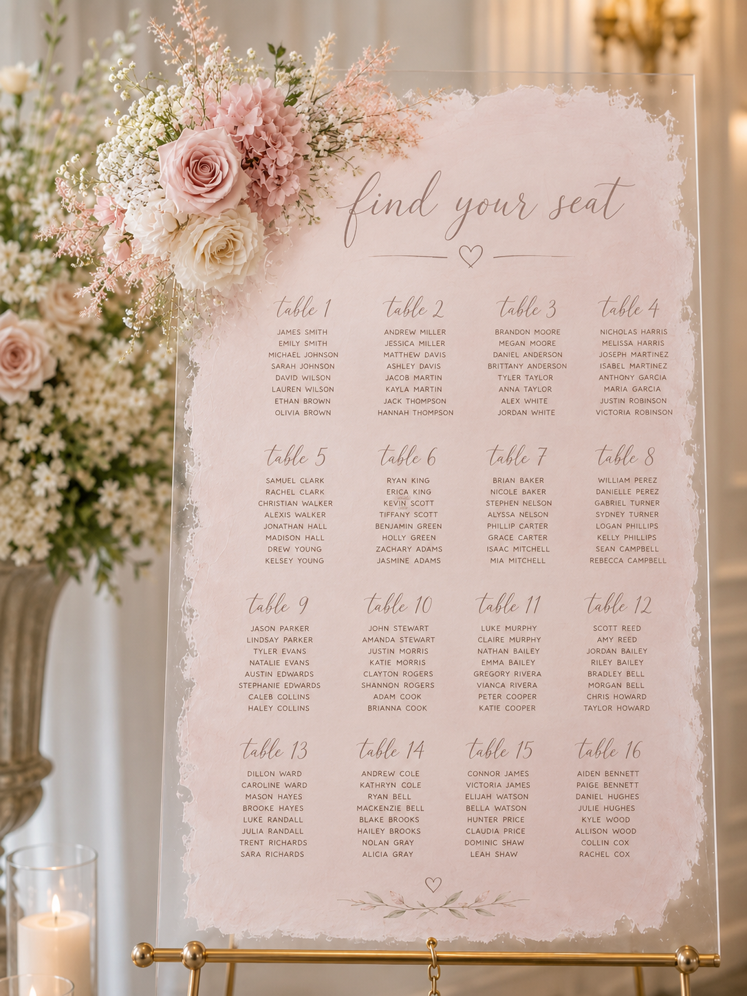 Seating Chart Display