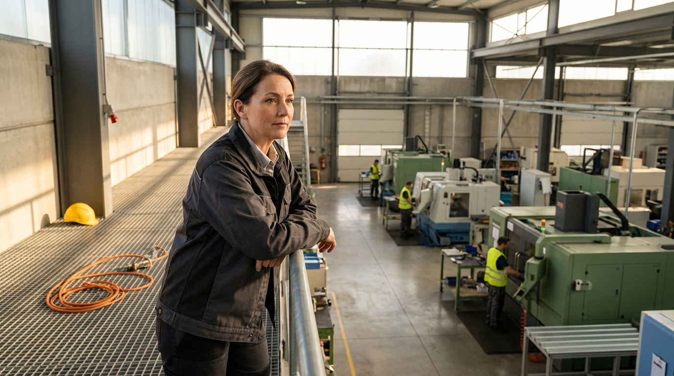 An Israeli exporter oversees her advance manufacturing factory