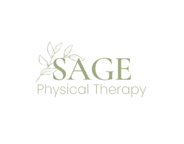 Logo for Sage Physical Therapy with a leaf illustration.  Logo for a wellness friend that this massage therapy studio endorses.
