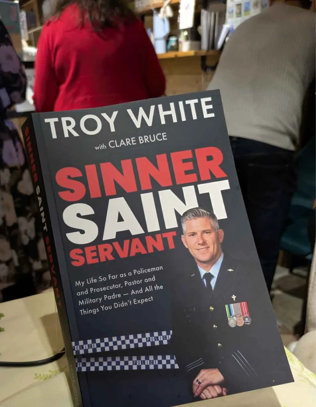 Sinner Saint Servant book launch and Q&A at The Book Attic, Richmond