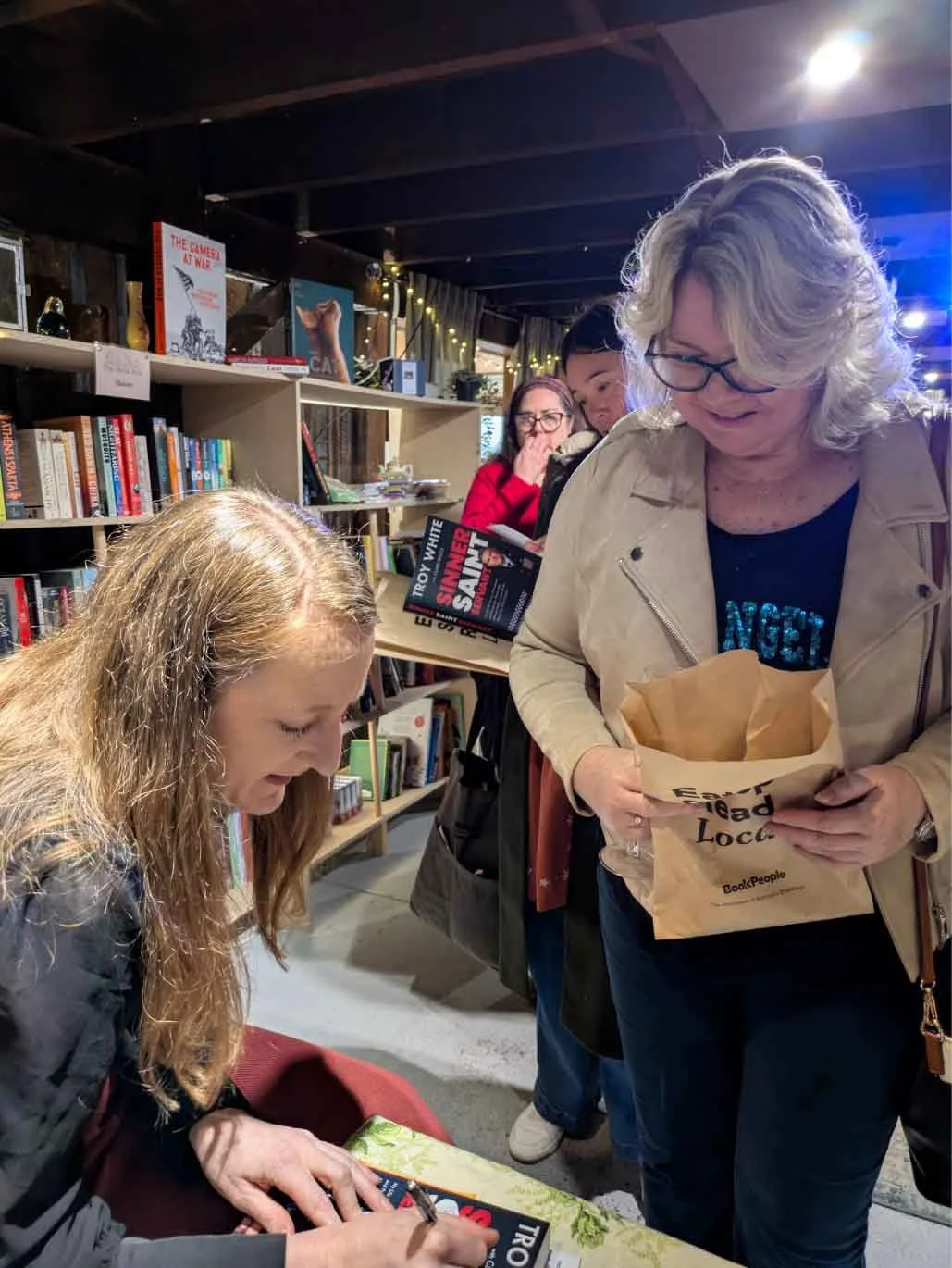 Sinner Saint Servant book launch celebration at The Book Attic,
Richmond