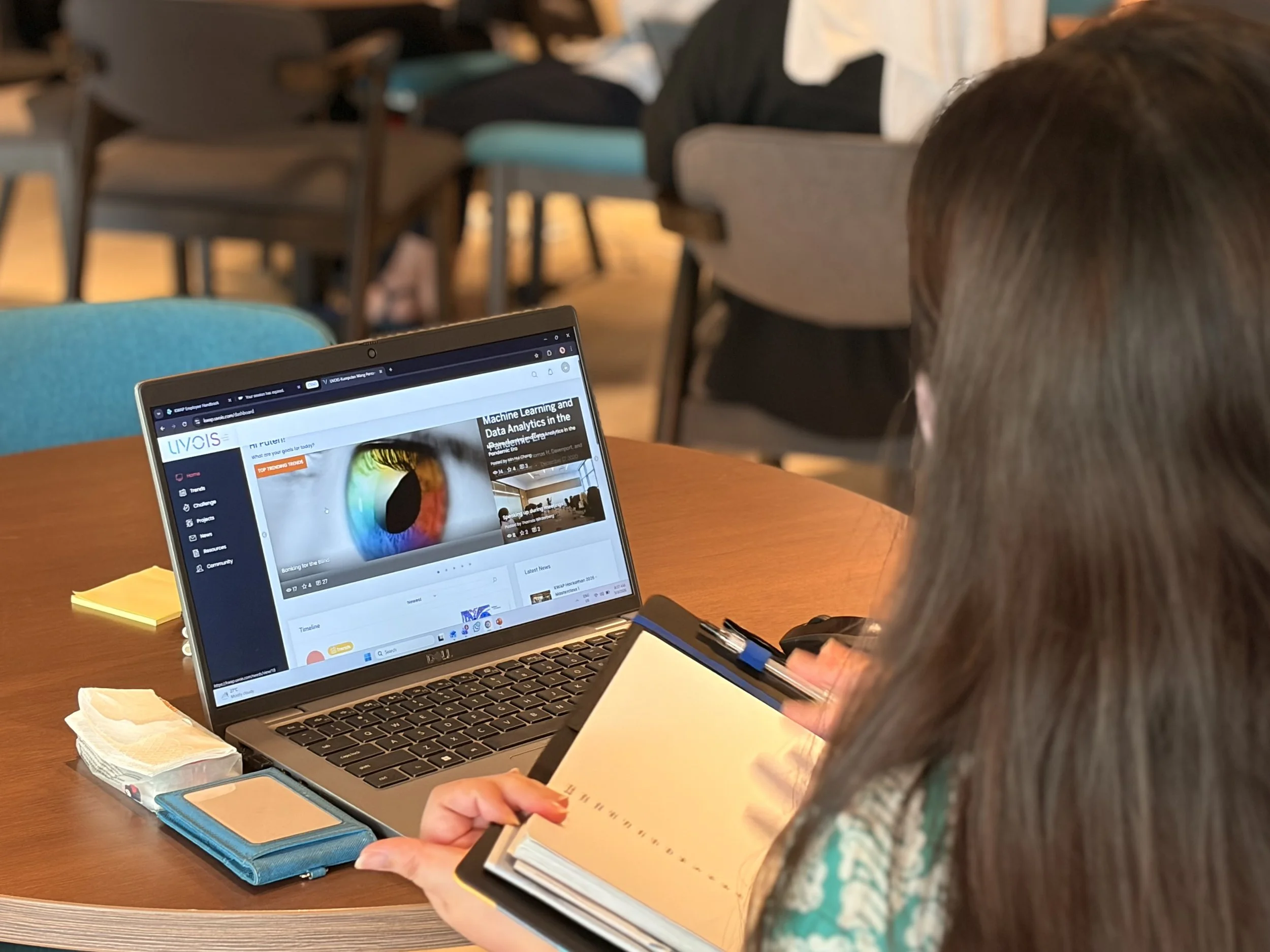 UVOIS software displayed on a laptop