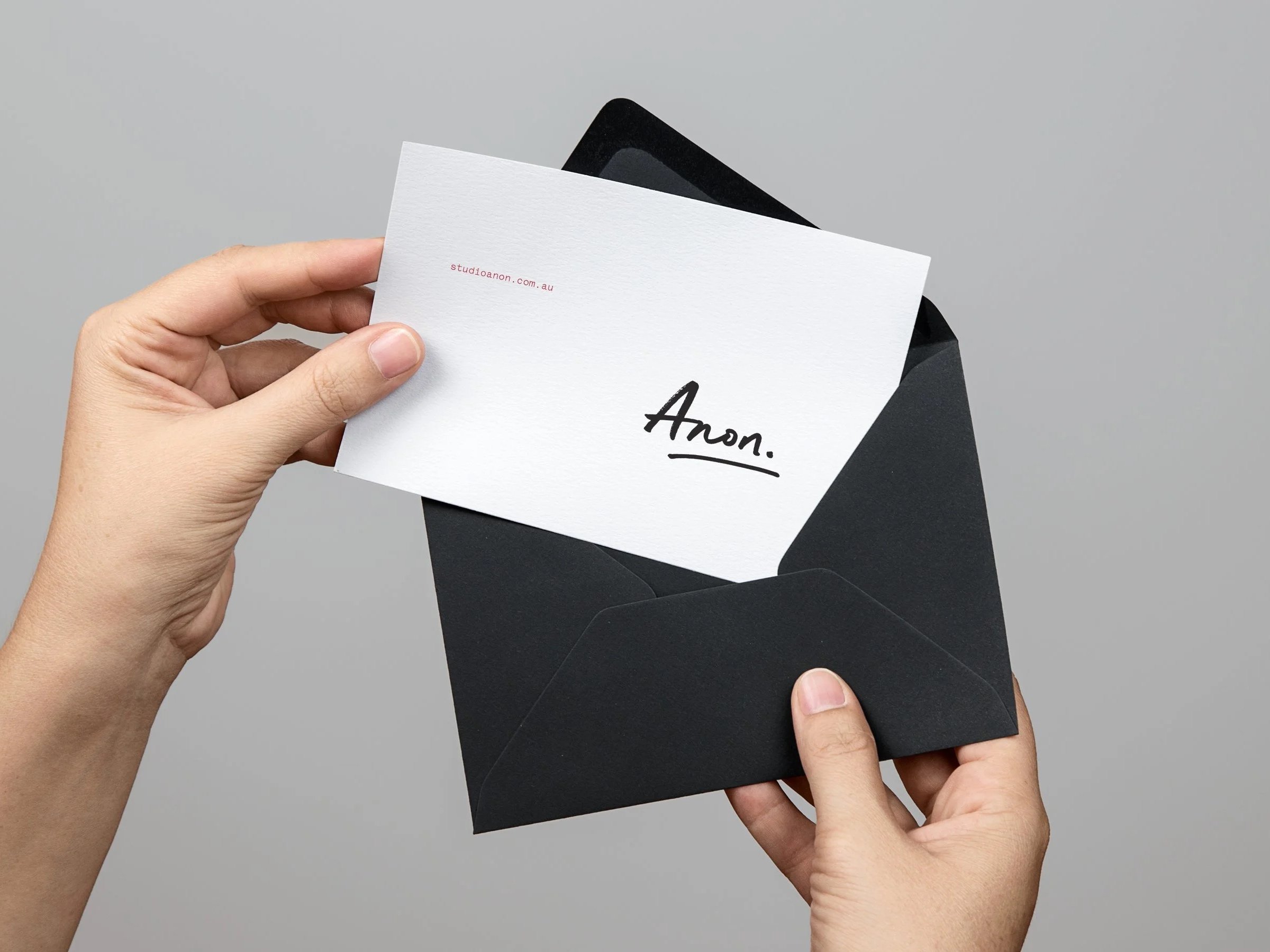 Anon stationery — a branding project by Domenic Minieri