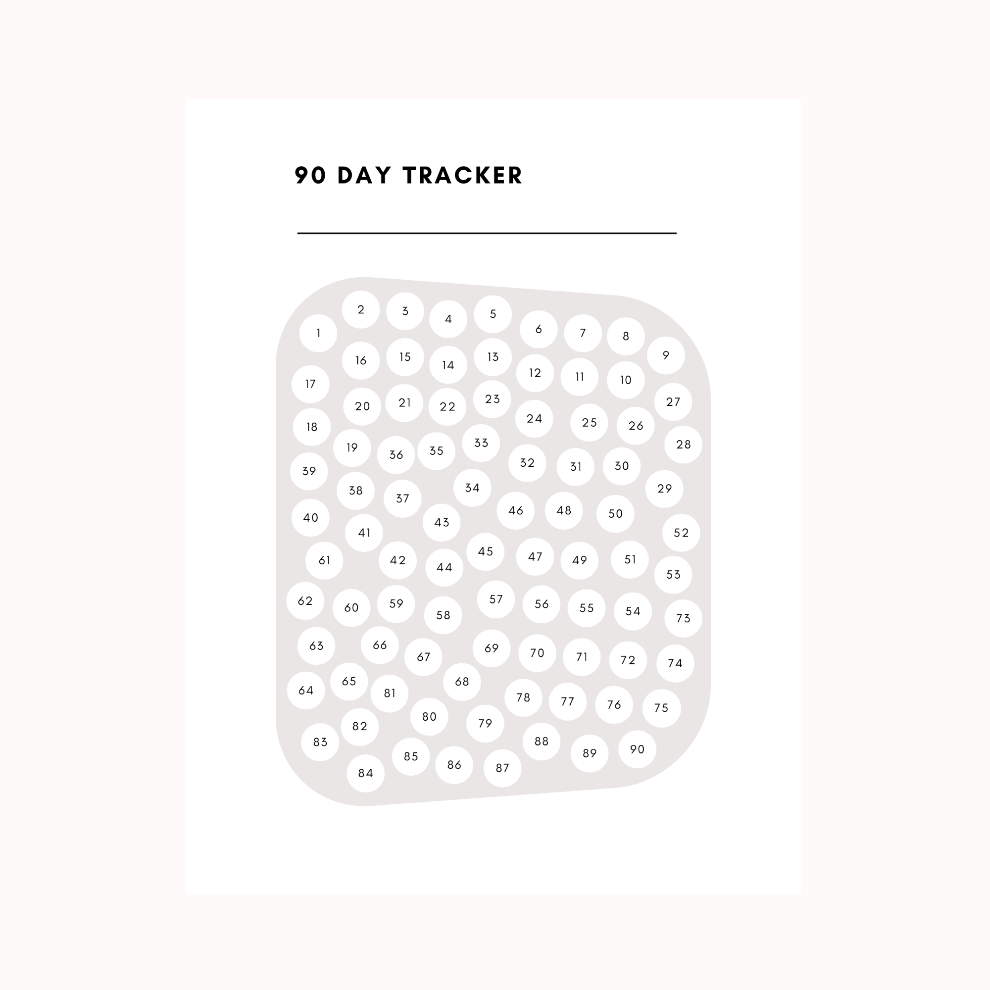 90 Day Tracker