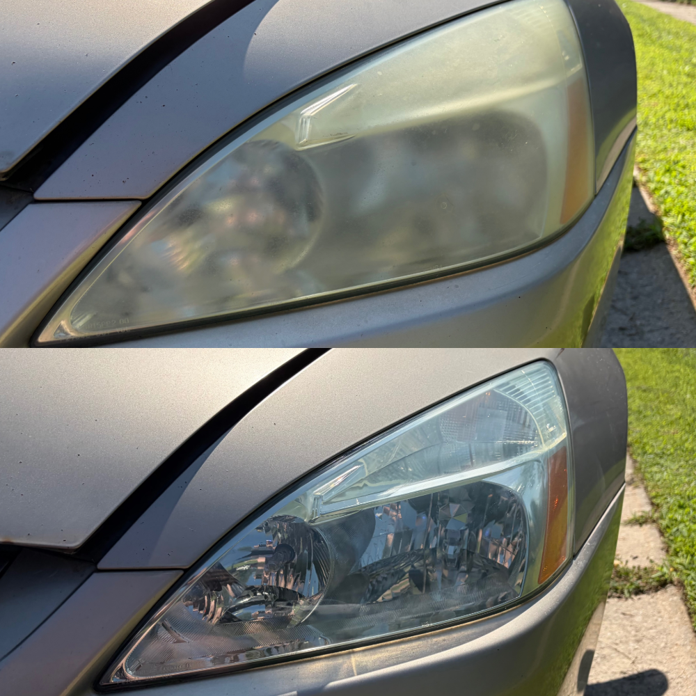 Honda Civic — before above, after below.