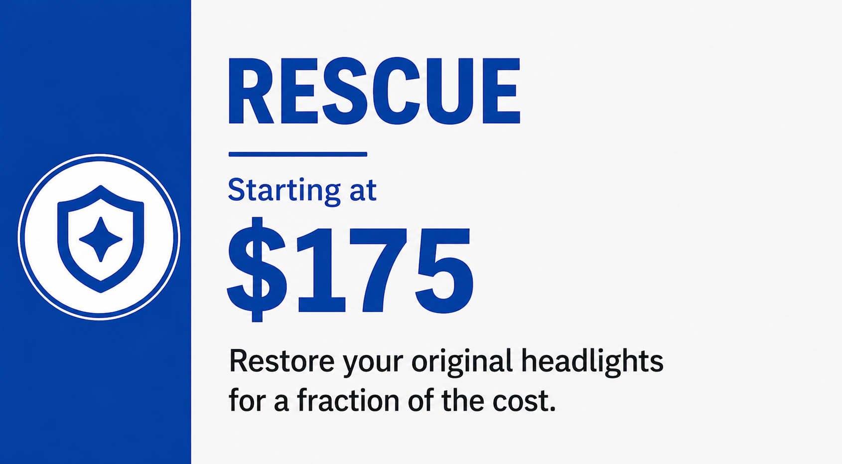 Mobile headlight restoration starting at $175 in South Jersey