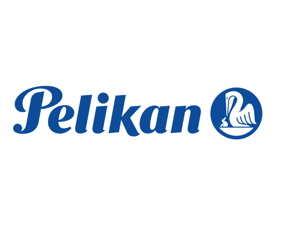 Pelikan logo with a stylized pelican inside a circle