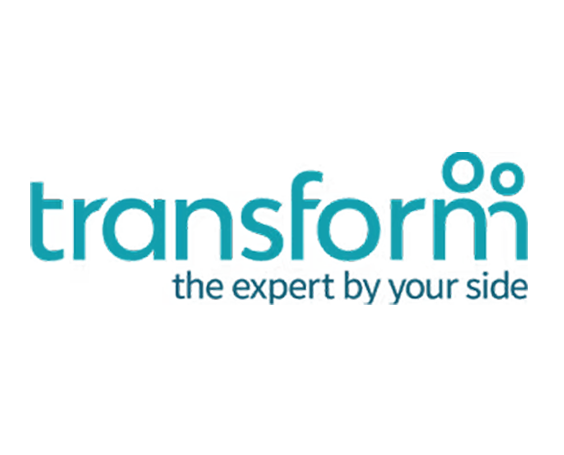 Logo of Transform Child Development Project in teal text.