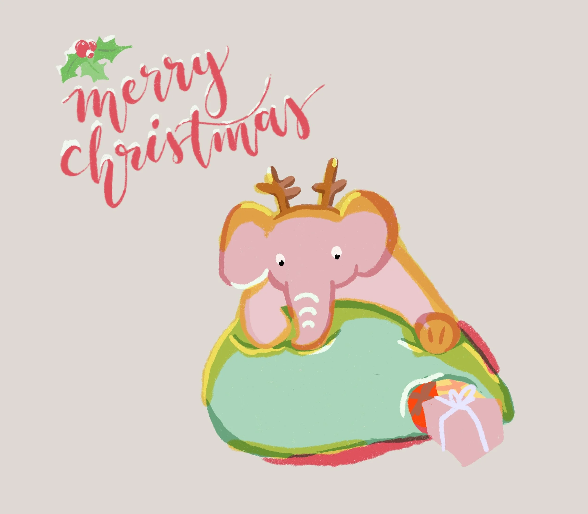 Santa's Elephant Helper