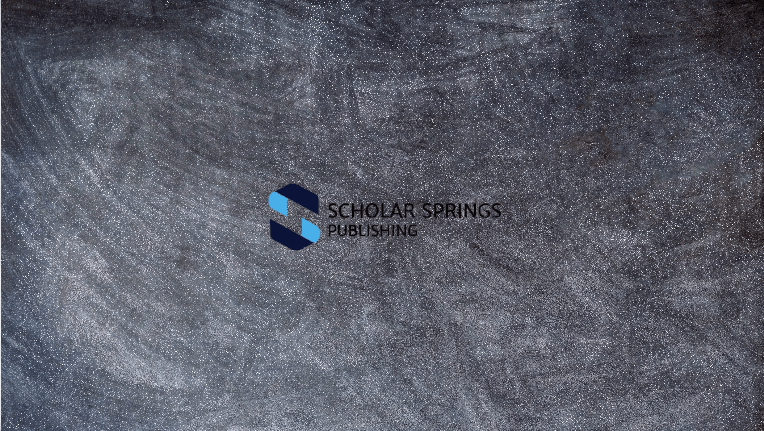 Scholar Springs Publishing logo on a textured gray background.