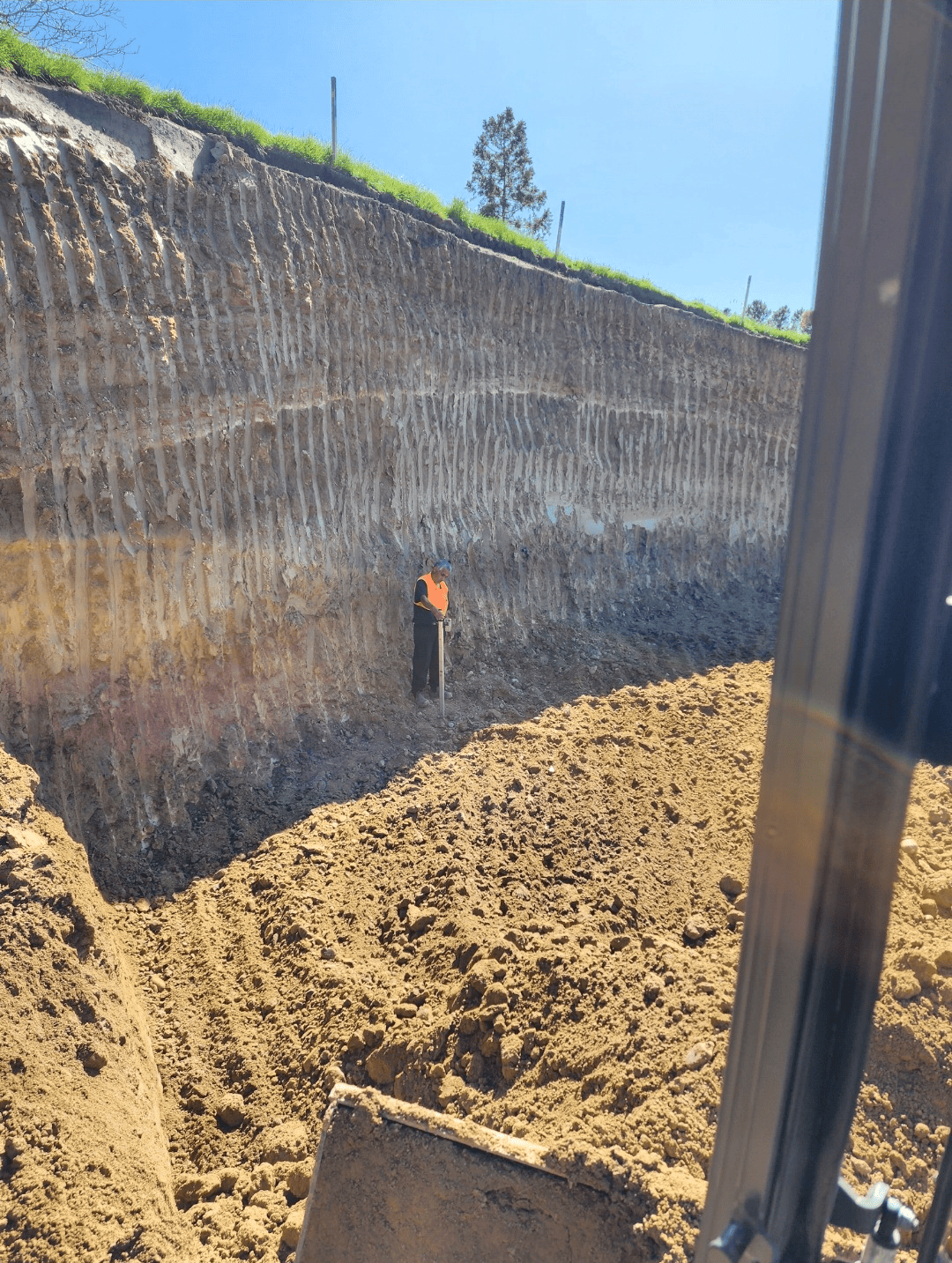 Deep excavation, digger and truck hire earthworks by I Dig It! Clive, Hawke's Bay