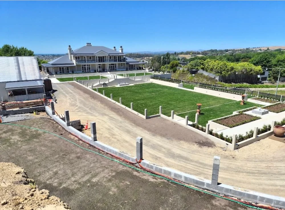 I Dig It Digger and truck hire earthworks for luxury estate landscaping in Hastings