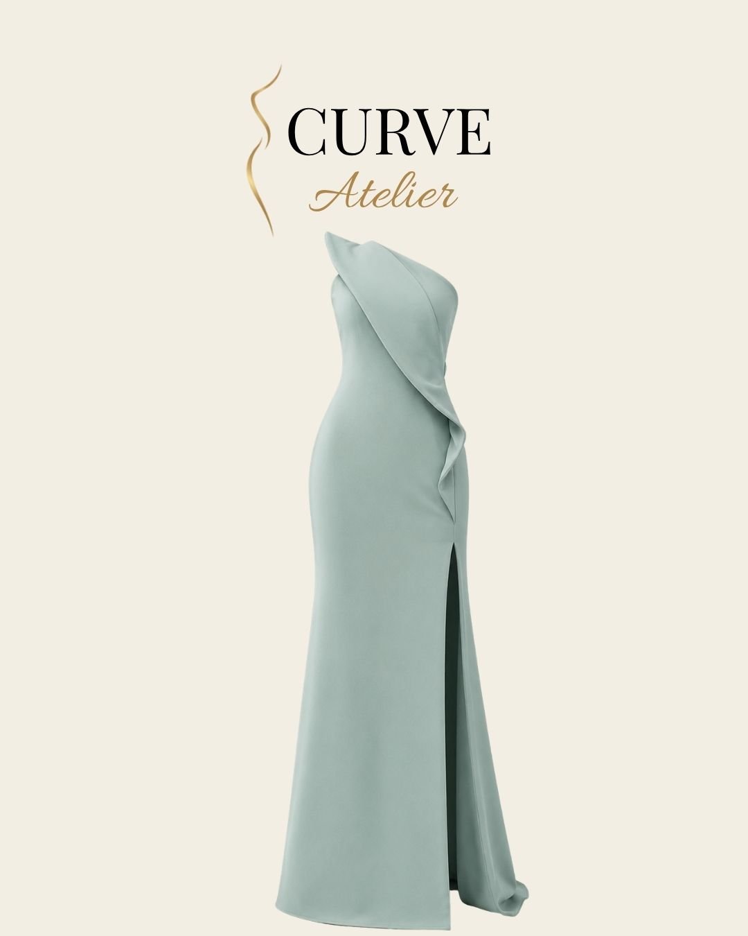 Green One Shoulder Maxi Dress