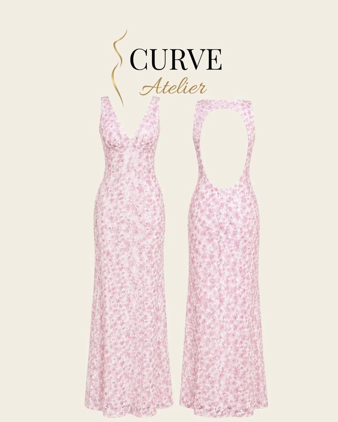 Pink Detail Maxi Dress