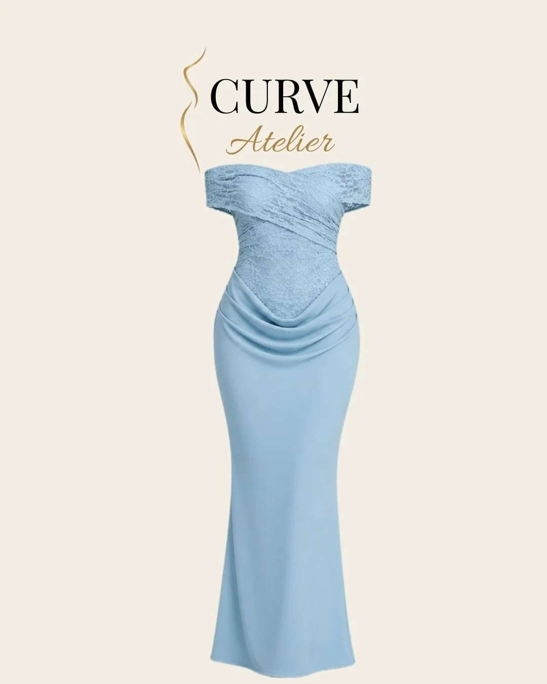 Baby Blue Laced Bodice