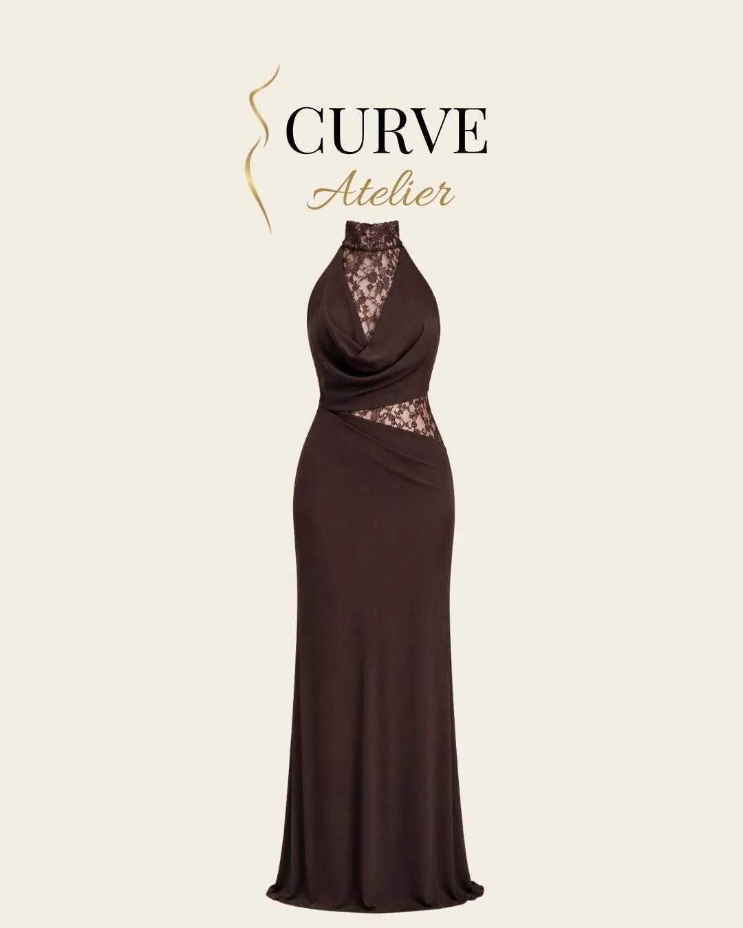 Wine Coloured Lace Maxi