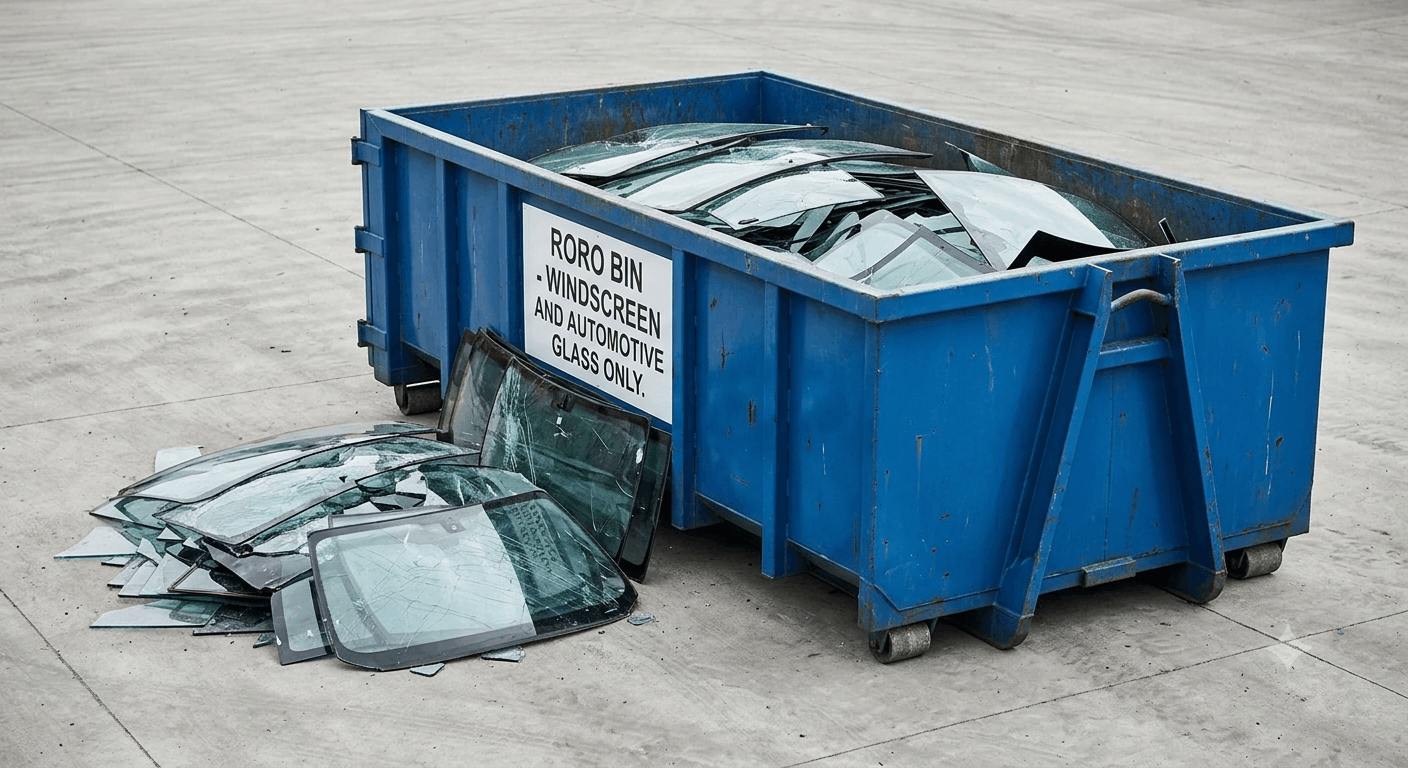 roro bin & windscreen