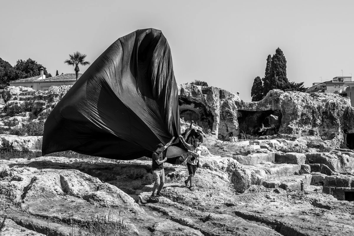 AnarcoAracnoAnacroArcano - Studio Tomas saraceno - Exhibition + temporary installation - Syracuse, Italy - 2021