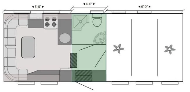 KM Horsebox Layout 3 Horse