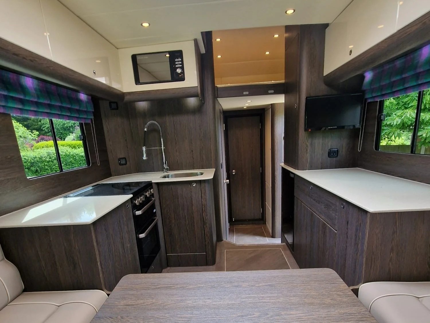 Interior of a KM Horsebox Luxury No Slide 12T Horsebox