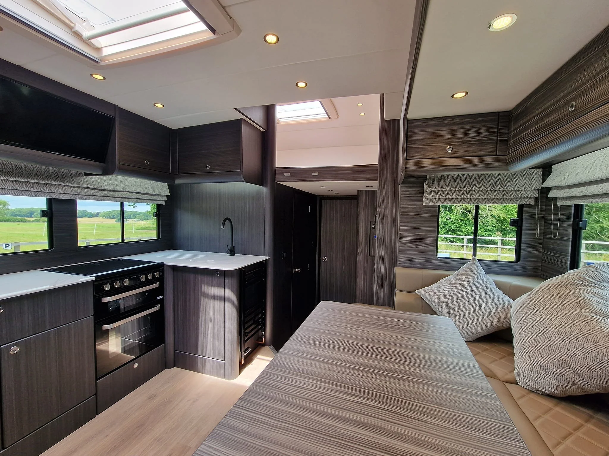 Horse truck interior