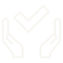 Two hands holding a checkmark