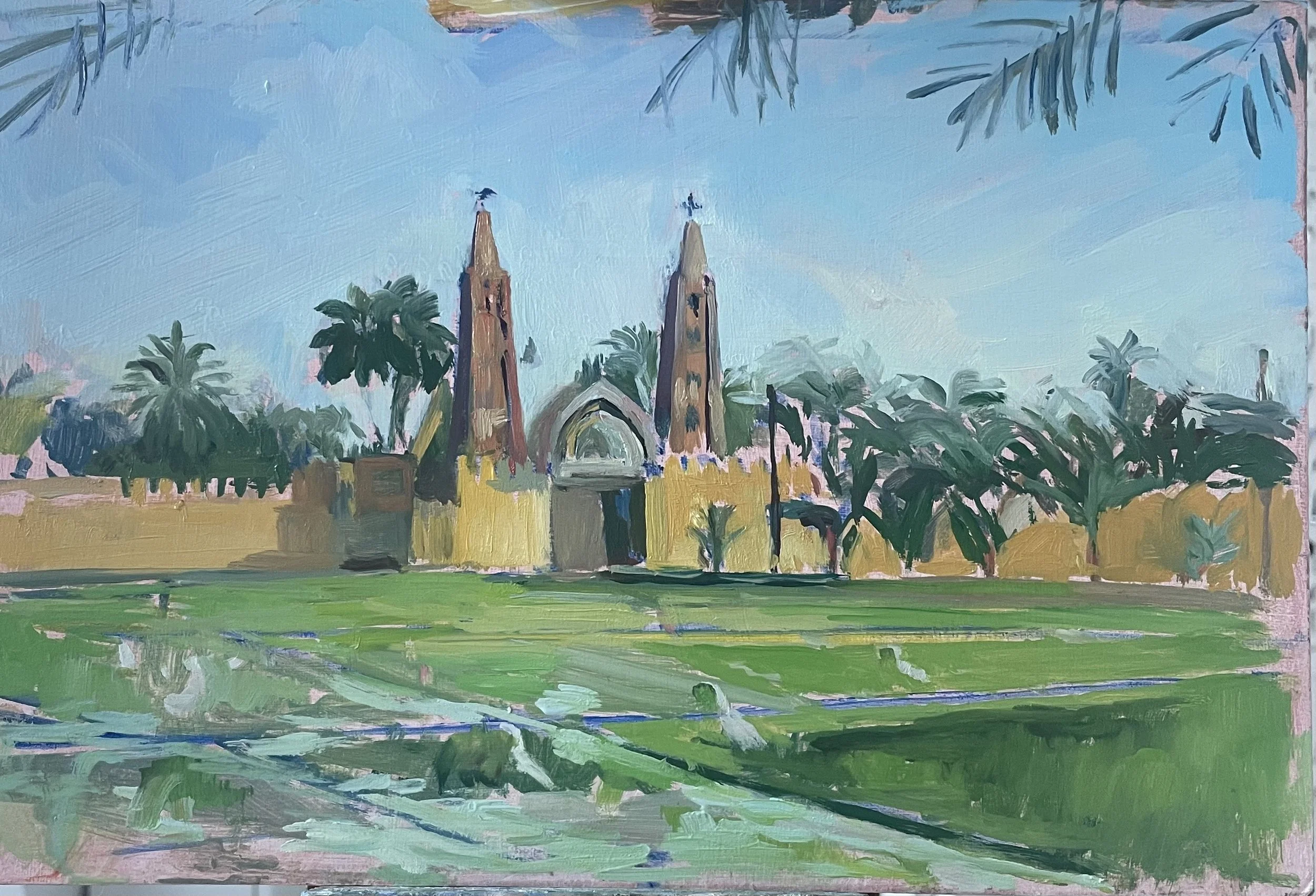 Bella Martineau - St Pakhomious El-Shaieb Monastery, Luxor - 25cm x 30cm - £850