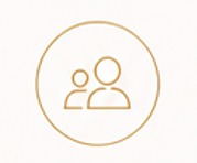 Icon of three people inside a circle